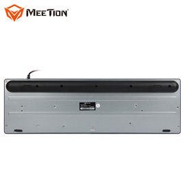 2019 Hot Sales Rainbow Backlit Membrane Gaming Keyboard with Metal Base