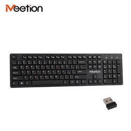 MEETION WK841 Low Price Black Fashion Ultra-Thin 2.4Ghz Wireless Fullsize Multi-Media Stylish Computer Keyboard For Girls