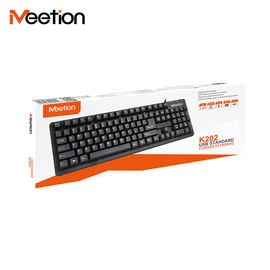 MEETION MT-K202 US Layout USB Wired Ergonomic Waterproof Professional Office Keyboard For PC