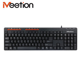 Simple design Cost-effective Multimedia USB Corded Computer Keyboard with quiet and precise keystroke