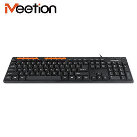 Simple design Cost-effective Multimedia USB Corded Computer Keyboard with quiet and precise keystroke