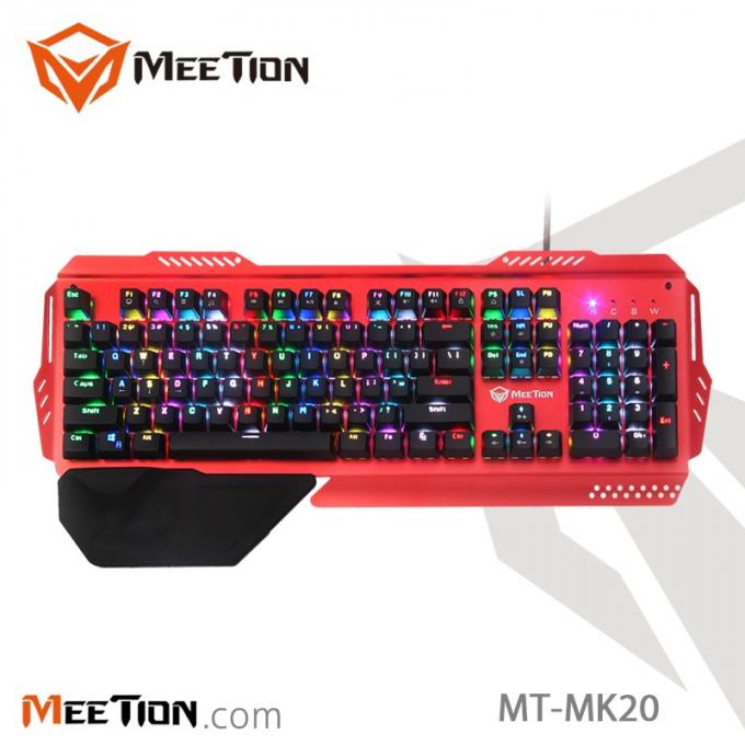 Самый последний полный Анти--гхостинг ключей делает 7 освещенную контржурным светом цветами связанную проволокой клавиатуру водостойким игры механическую